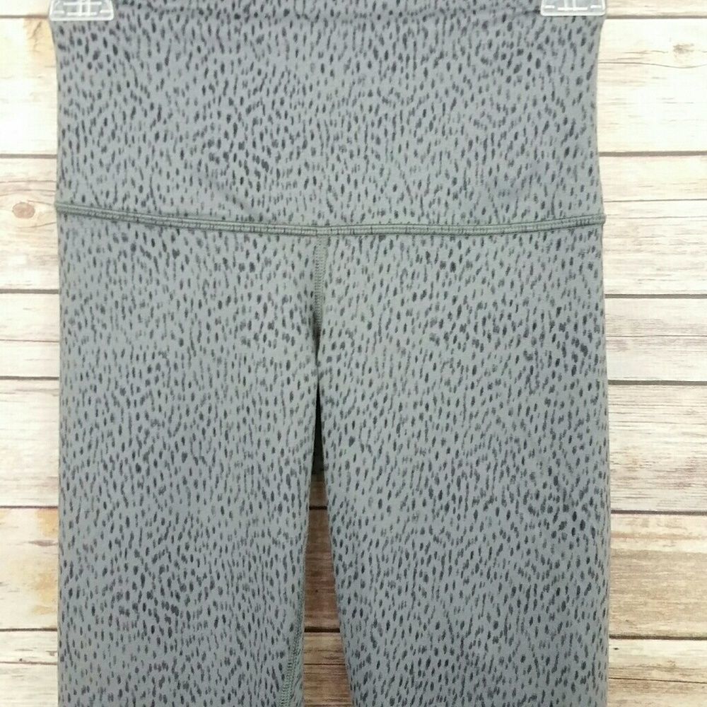 Lululemon Wunder Under Crop II Full-On Luon (Roll Down) Dottie Dash Slate Black - Picture 10 of 15
